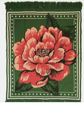 NEW Farm Rio Knit Chita Flower Blanket Floral Cottagecore Multicolor Throw